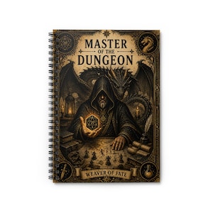 Master of the Dungeon Spiral Notebook | RPG Game Master Journal, Campaign Notes