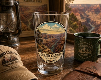 Grand Canyon National Park Scenic Patch Pint Glass | 16oz
