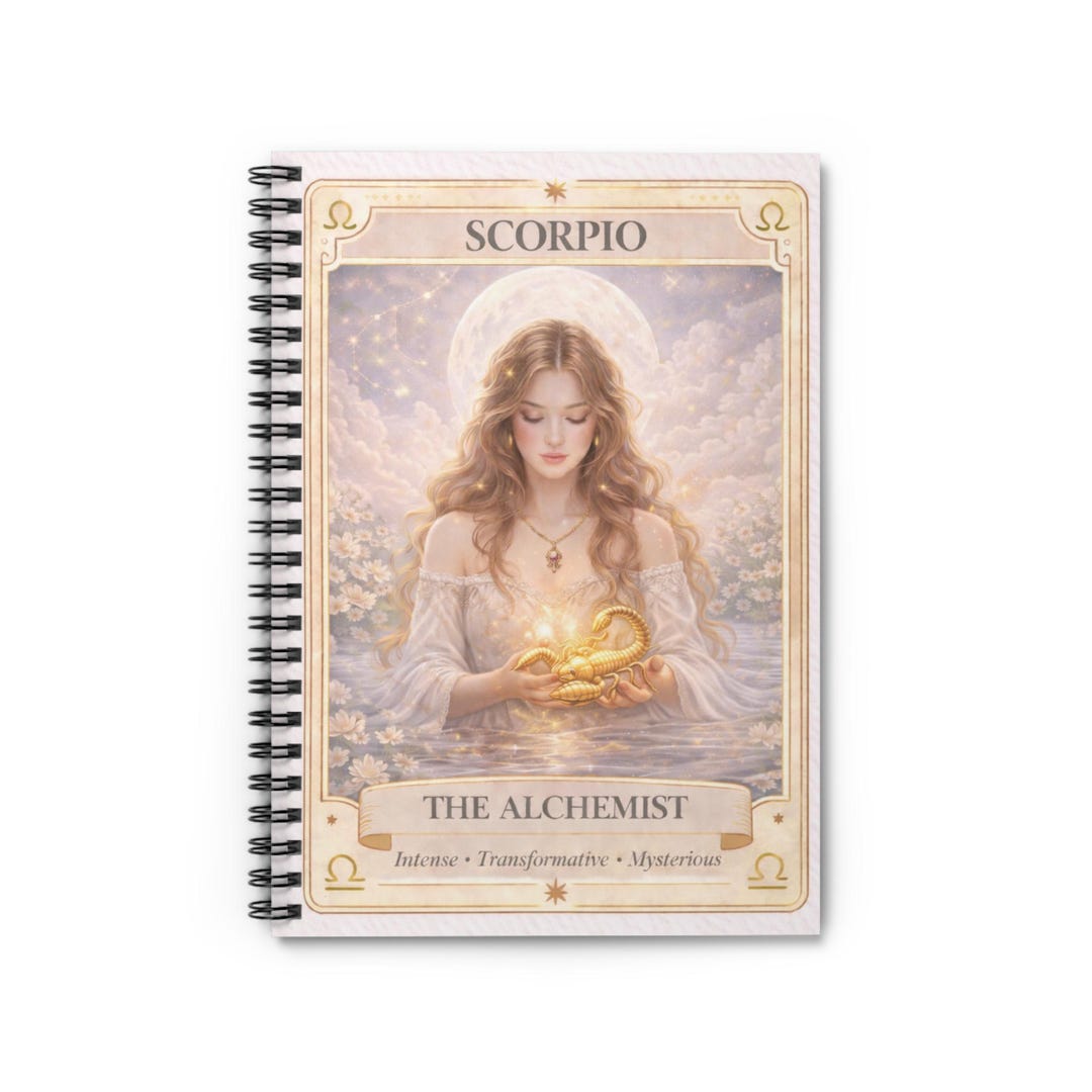 Scorpio the Alchemist Spiral Notebook | Astrology Journal, Ruled Lined ...