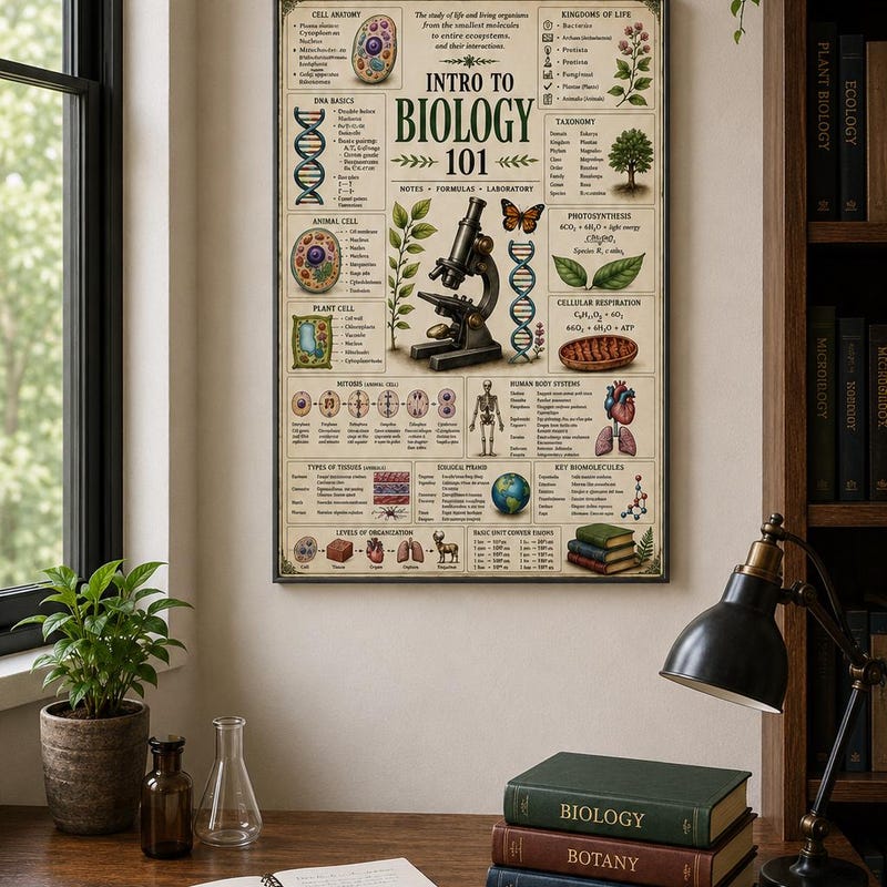 Biology Posters - Etsy UK