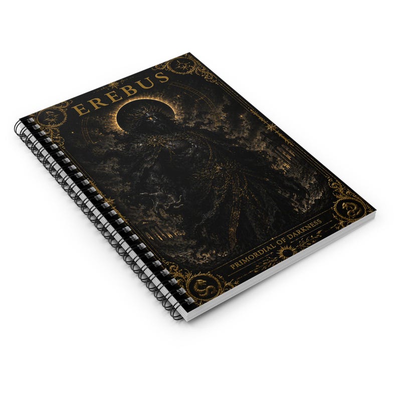 Erebus Primordial of Darkness Spiral Notebook | Ruled Journal image 3
