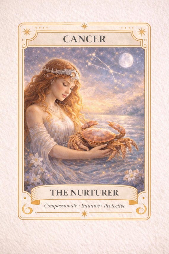Cancer Zodiac Tarot – the Nurturer | Light Celestial Astrology