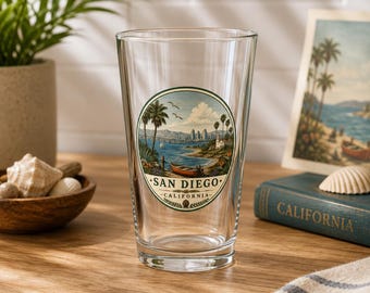 Bicchiere da pinta San Diego Vintage Coastline / 473 ml (16 oz)