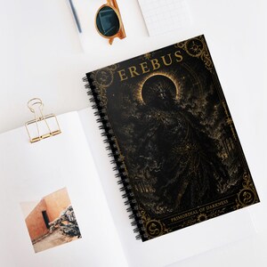 Erebus Primordial of Darkness Spiral Notebook | Ruled Journal image 5