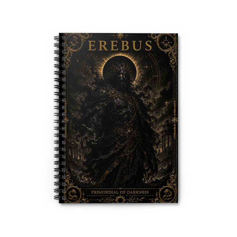 Erebus Primordial of Darkness Spiral Notebook | Ruled Journal image 1