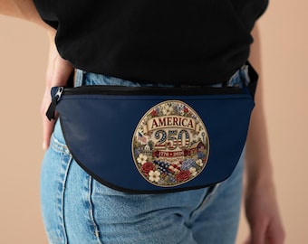 Vintage Americana emblem Fanny Pack | 4th of July patriotic waist bag