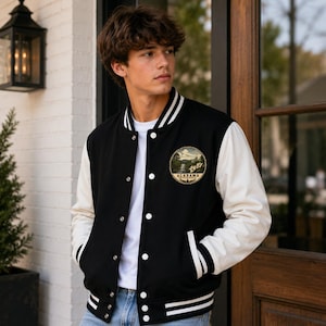 Alabama Patch Letterman Jacket | Alabama Scenery Jacket