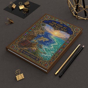 The Fish at the Two Seas Hardcover Journal | Lined Matte Notebook