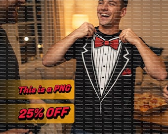 Smoking Shirts für Männer Neuheit Grafik Lustig formaler klassischer Schwarz weißer Tux Druck | Silvester Smoking PNG | Junggesellenabschied