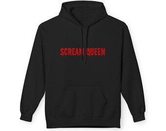 Scream Queen hoodie | Horror Text Graphic Hoodie