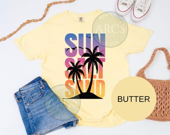 Summer PNG Design, Beach Shirt Graphic, DTF Transfer Design, Sublimation File, Instant Download
