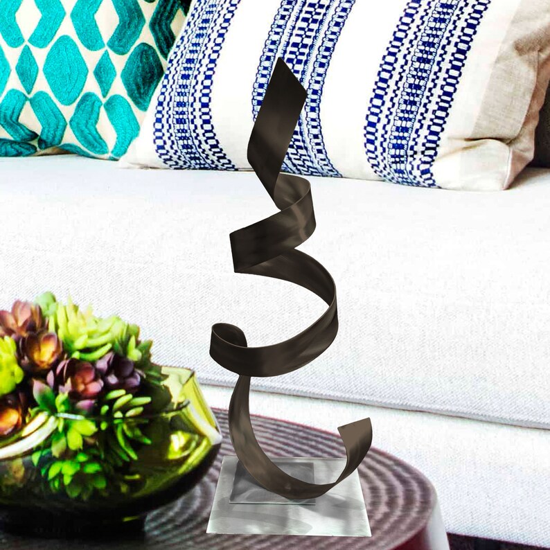 Metal Art Sculpture Home Decor Phoenix Bronze Abstract Etsy