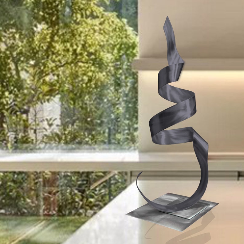 Metal Art Sculpture Home Decor Phoenix Black Abstract Etsy