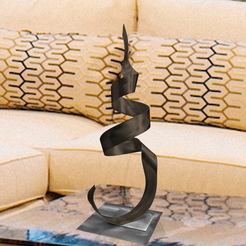 Metal Art Sculpture Home Decor Phoenix Bronze Abstract Etsy