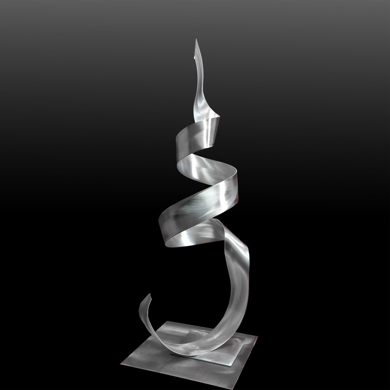 Metal Art Sculpture Home Decor Phoenix Silver Abstract Etsy