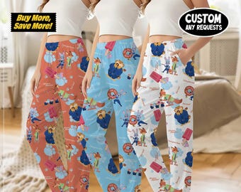 Zootopia Pajama Pants, Judy Hopps Nick Wilde Satin PJs