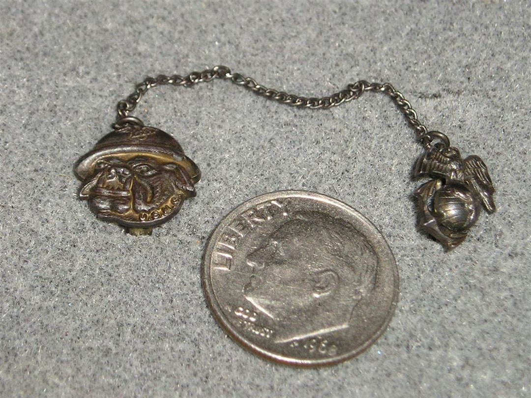 Vintage Rare Sterling Silver World War Two Marine Corp. Sweetheart Pin ...