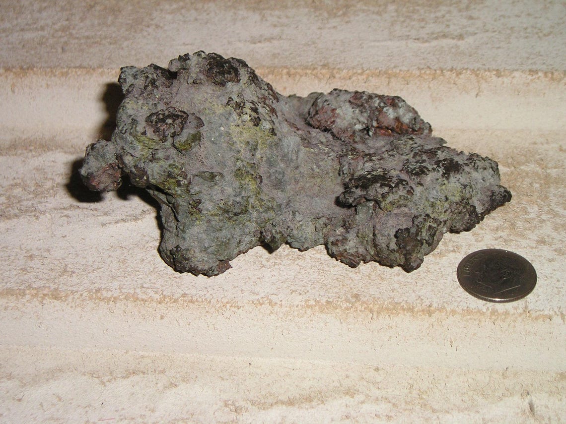 Vintage Large Copper Ore Nugget. Purchased in Copper Harbor Michigan ...
