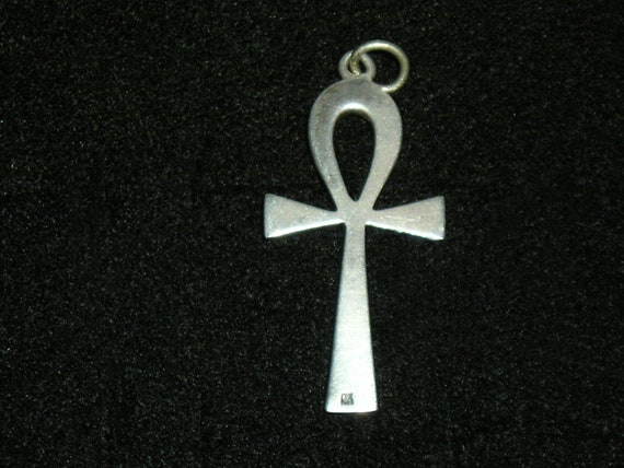Vintage From Egypt. Egypt Silver Cross Pendant. S… - image 2
