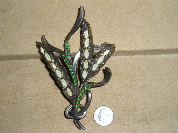 Vintage Unsigned Staret Art Deco Era Large Green R