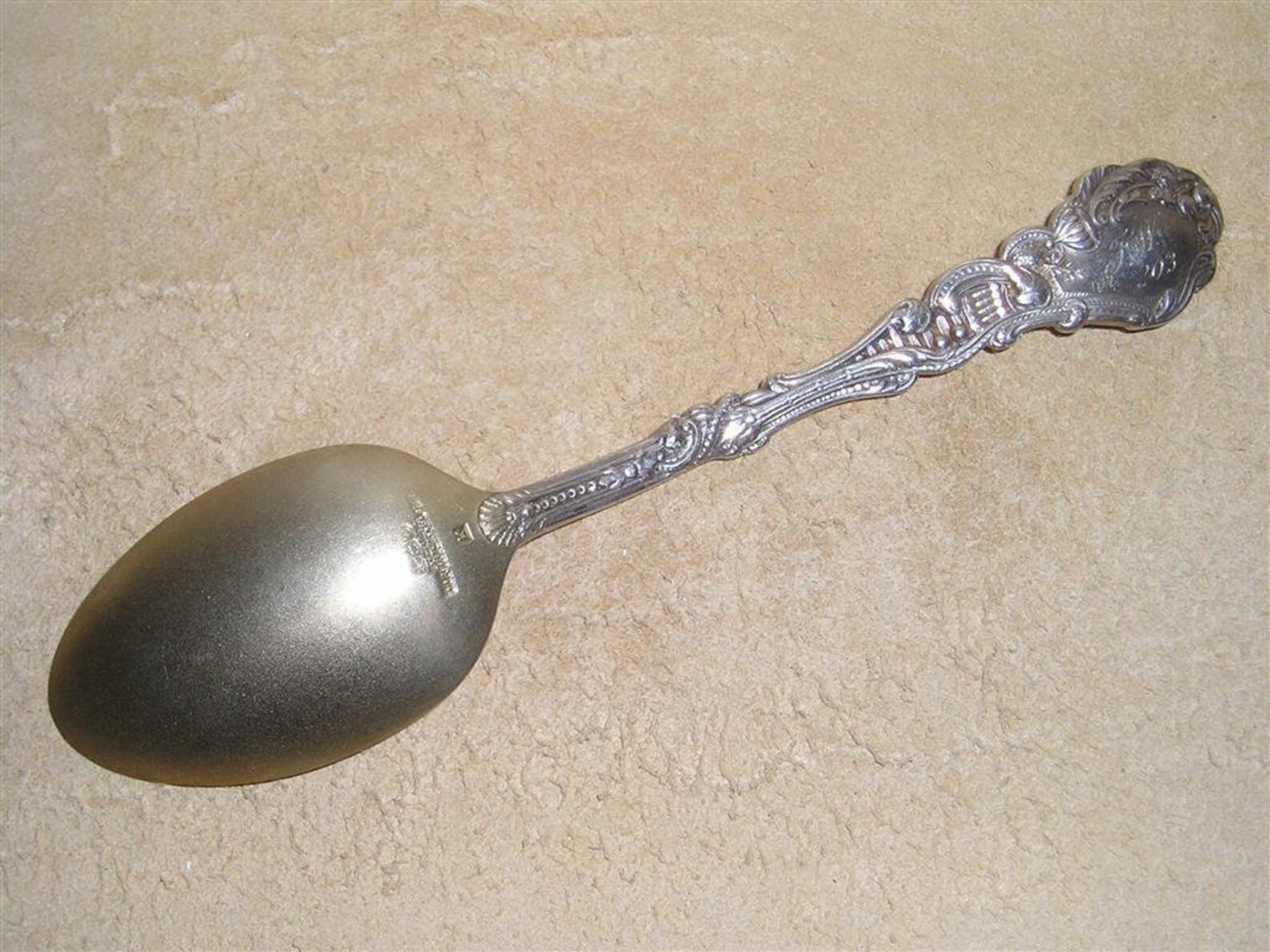 Vintage Signed Sterling Silver Spoon Marked With K for Gorham Etsy