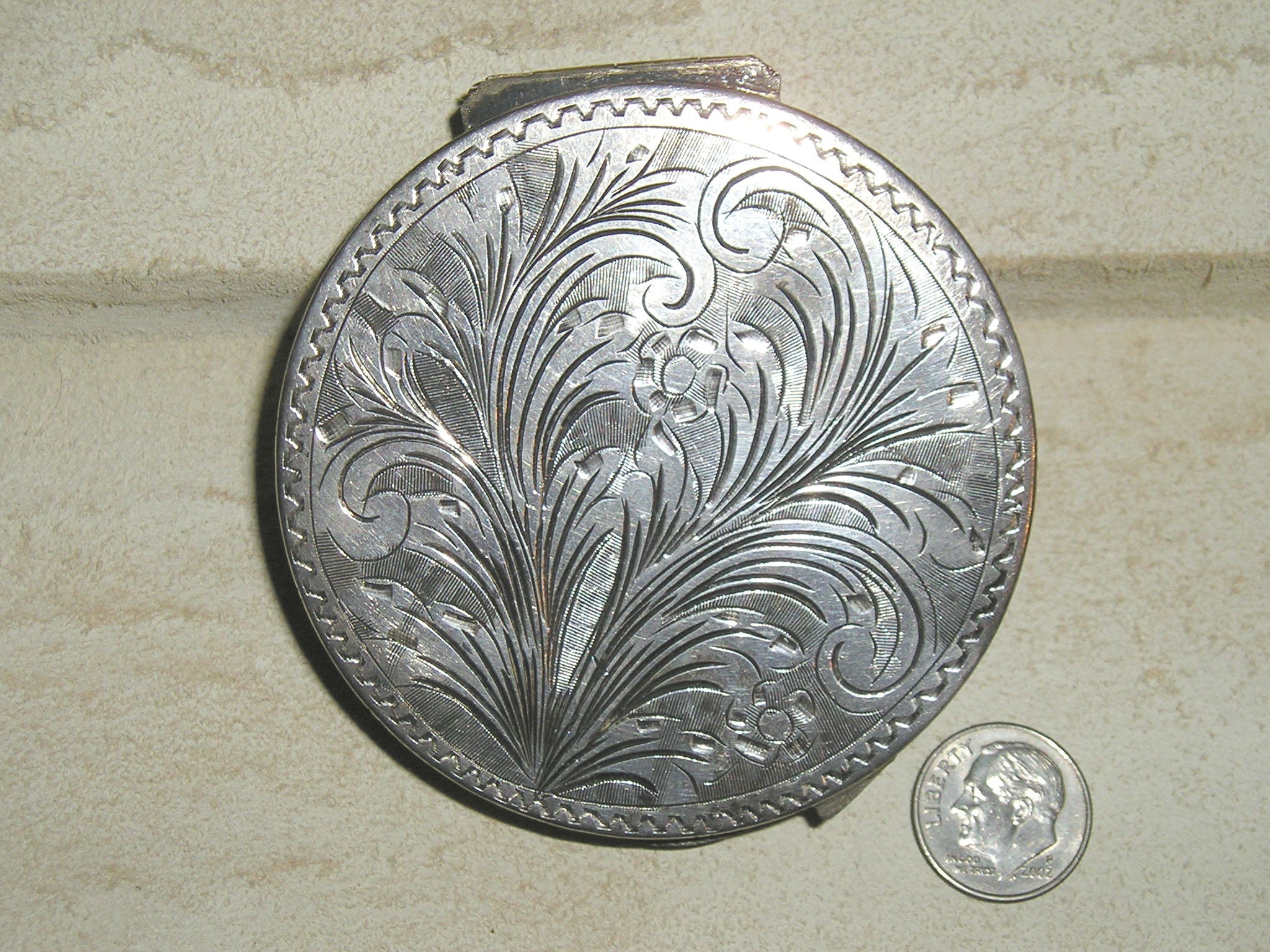 Vintage Hermès Silver Compact