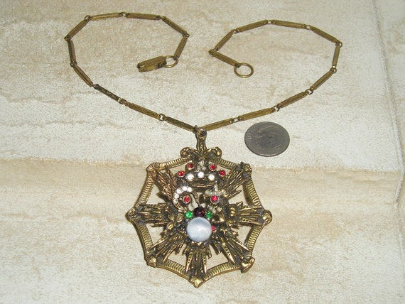 ヴィンテージサフィレット　フロレンザ　ネックレス Vintage florenza necklace and - Gem