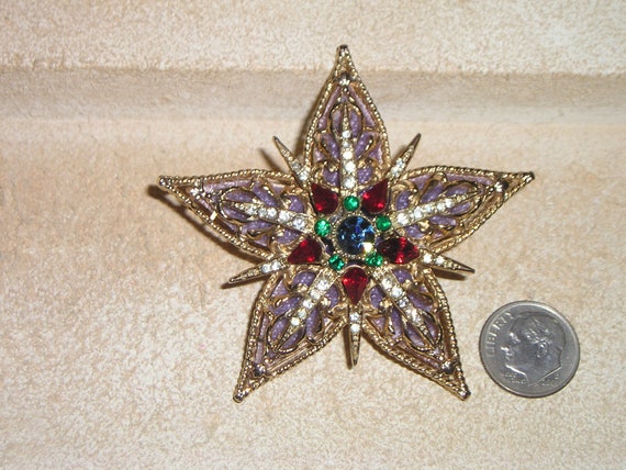 Signed Art (Arther Pepper) Magnificent  Rhineston… - image 1