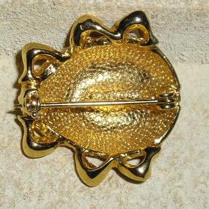 Vintage Unsigned Ciner Enamel Rhinestone Ladybug Brooch Pin. Adorable 1960's Jewelry 941 image 4