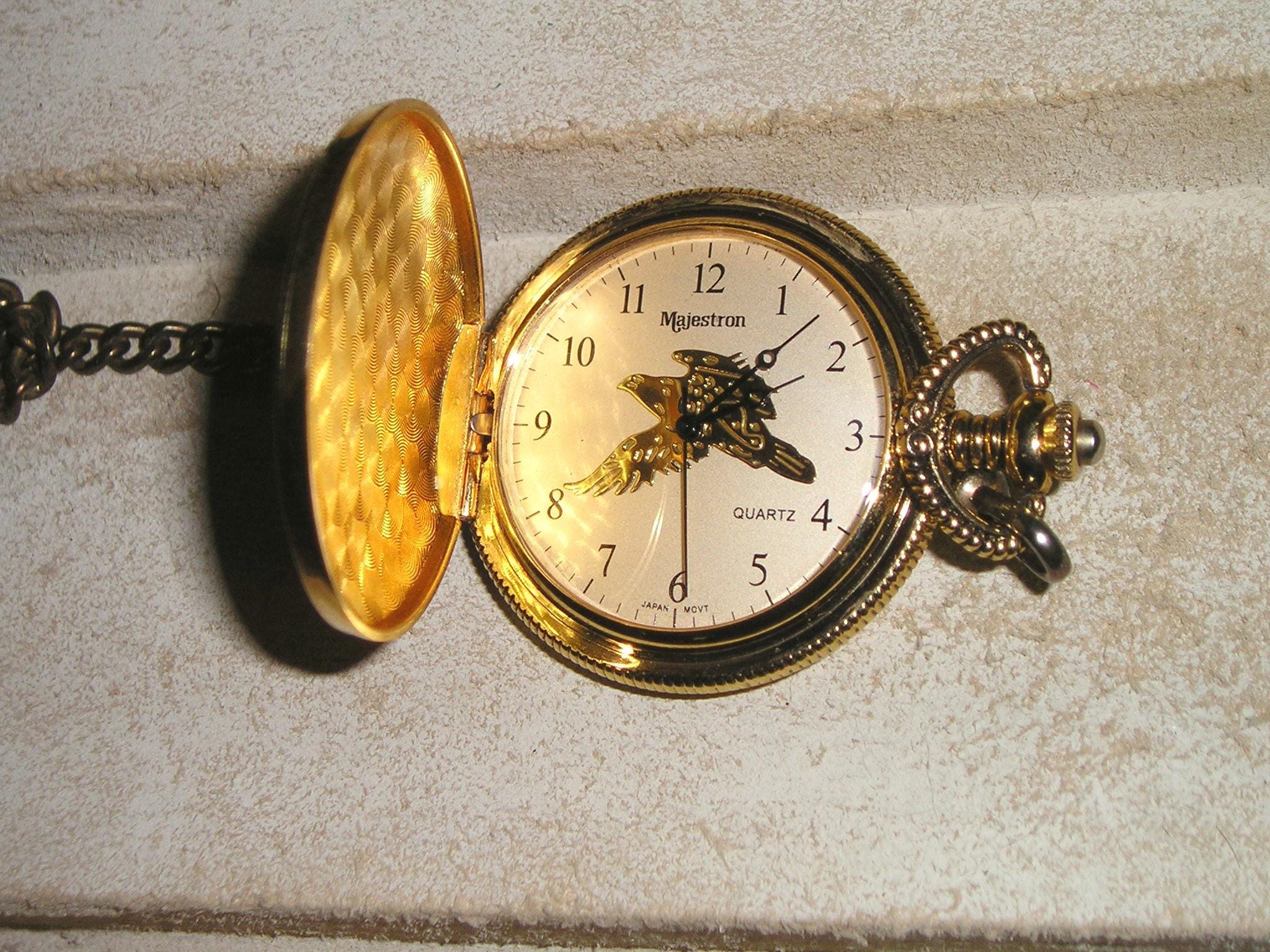 Majestron pocket watch eagle deals