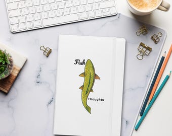 Fish graphic notebook-Hardcover bound notebook
