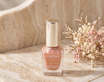 CANMAKE Colorful Nails N125 Kinmokusei Rutile 8ml, smalto giapponese in edizione limitata, colore pastello primaverile beige perlato