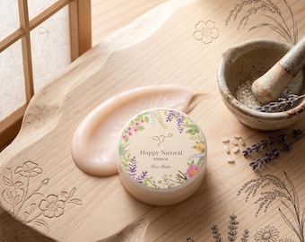 Veganistische rijstzemelenbalsem 20 g Japanse rijstwas-vochtinbrengende crème, botanische multibalsem, gezichtslip, haar, nagelverzorging, plantaardig J-Beauty
