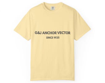 Vintage Anchor Illustration T-Shirt | Nautical Sailing Graphic