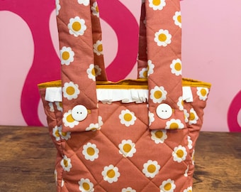 Daisy Quilted Mini Stroller Bag