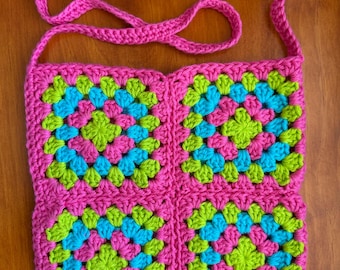 Crochet Granny Square Bag