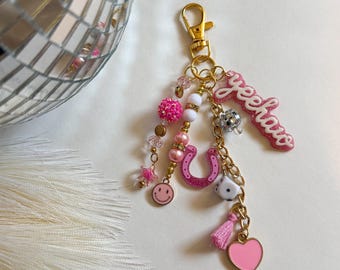 Pink Cowgirl Bag Charm