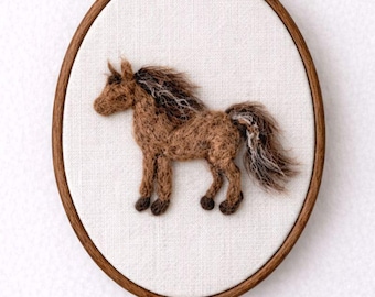 Retrato personalizado de animal de estimação bordado em feltro agulhado, estilo casa, presente para o Dia dos Namorados.
