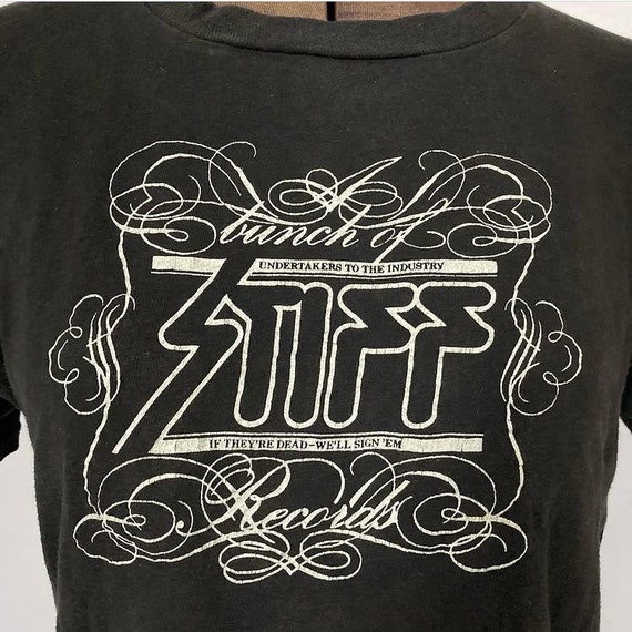 1970s - 1980s Stiff Records T-Shirt Original Vinta