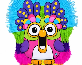 Chatterbird Piñata: Handgemachtes Party Centerpiece für Geburtstage, Gaming Events
