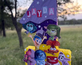 Von Emotionen inspirierte Zahl Piñata | Benutzerdefinierte Geburtstag Gastgeschenk
