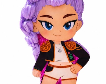 K-Pop Idol Piñata, Handmade Music Birthday Party Decorations, Korean Pop Theme Favor