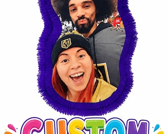 Custom Face Piñata – Personalized Birthday Party Decoration, Photo Face Favor
