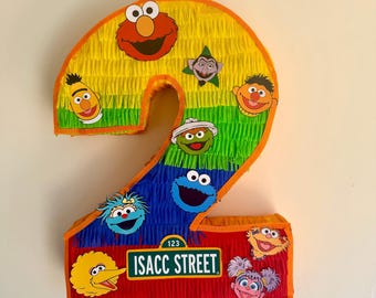 Personalisierte Nummer Piñata - Kinder Geburtstagsparty Dekoration