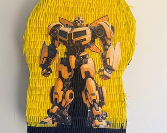 Hummel inspirierte Roboter Piñata | Verwandelnde Roboter Geburtstagsdekoration, handgemachtes Partygeschenk & Feier Piñata