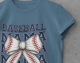 Baseball Mama Shirt Bow, Baseball Mom Shirt, Game Day Baseball Tee, Sports Mom Shirt, Baseball Fan Shirt, Team Mom Gift