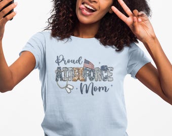 Air Force Mom Shirt Proud Military Mom Graduation Tee
