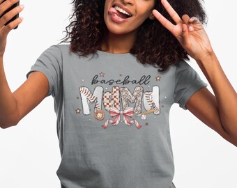 Baseball Mama Shirt Cute Sports Mom Game Day Tee