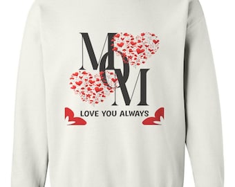 ママへのスウェットシャツとマグカップのセット、キャンドル付き母の日ギフトセット、お揃いのママ用マグカップとクルーネック、ママへの「いつも愛してる」ギフト、ママへの誕生日プレゼント