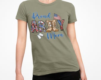 Army Mom Shirt Proud Military Mom Graduation Tee